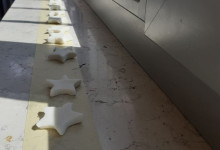 le stelline di maizena si asciugano